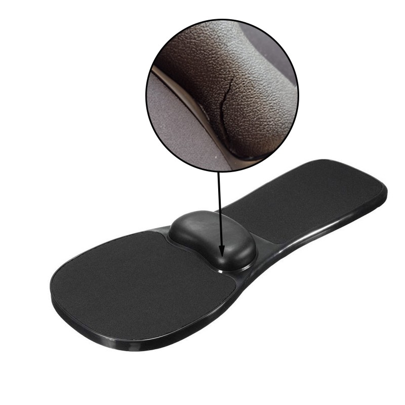 Suport ergonomic pentru mana cu mousepad gel, fixare scaun sau birou, 180 grade, negru, RESIGILAT - imagine 18